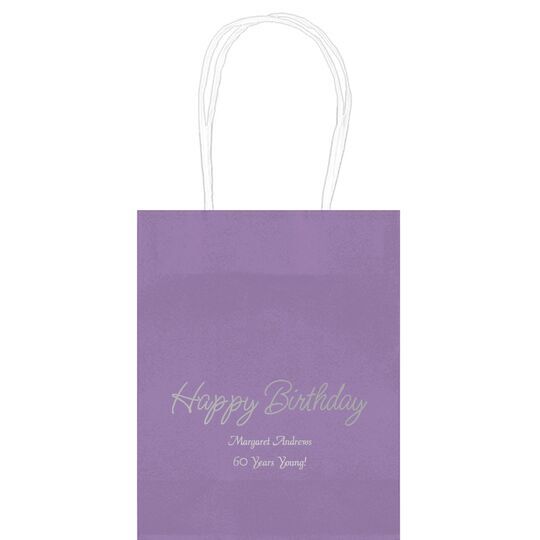 Perfect Happy Birthday Mini Twisted Handled Bags